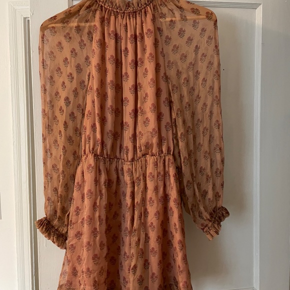 Zimmermann 100% Silk Karmic Stamp Ruffle Romper - Picture 8 of 9